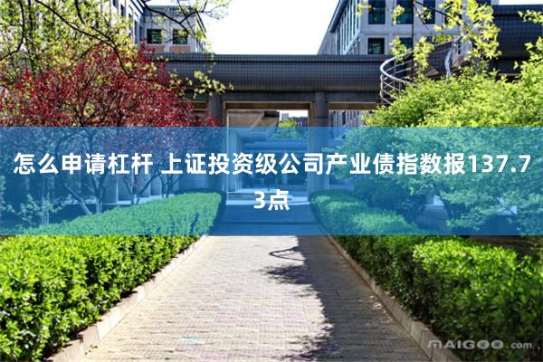 怎么申请杠杆 上证投资级公司产业债指数报137.73点