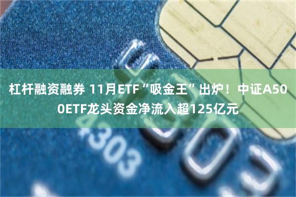 杠杆融资融券 11月ETF“吸金王”出炉！中证A500ETF龙头资金净流入超125亿元