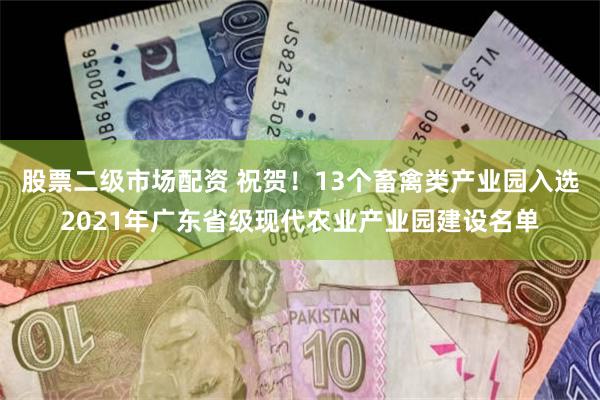 股票二级市场配资 祝贺！13个畜禽类产业园入选2021年广东省级现代农业产业园建设名单